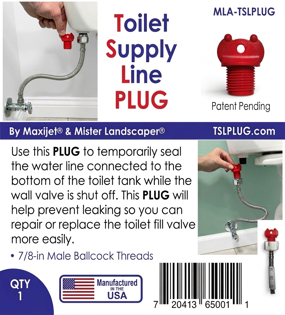 Picture of Toilet Supply Line Plug w 7/8-in Male Ballcock Threads (QTY 1)